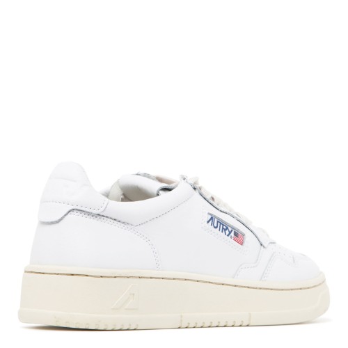 White Medalist Low Top Sneakers