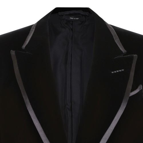 Black Velvet Wallis Single Breasted Tuxedo Jacket
