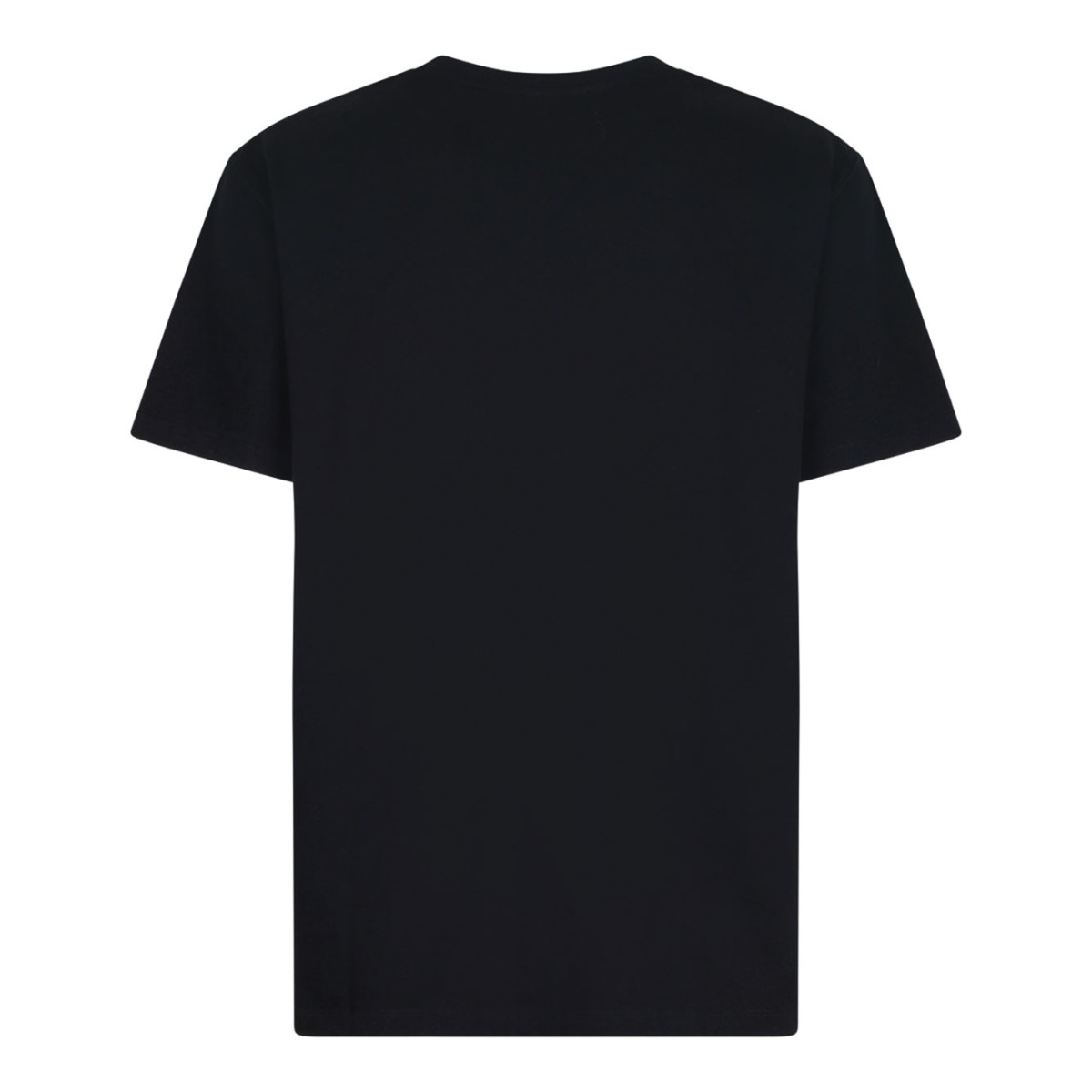 Black Flocked Logo T-Shirt