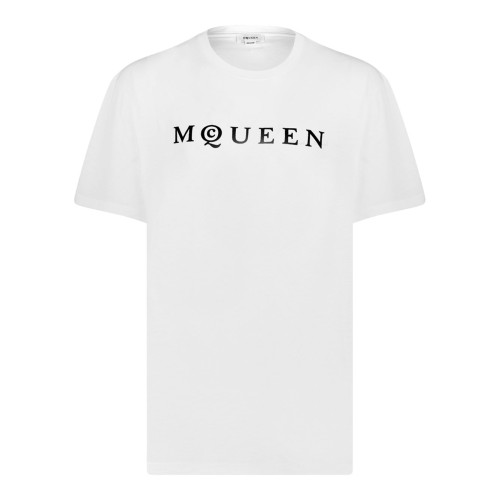 White Flocked Logo T-Shirt