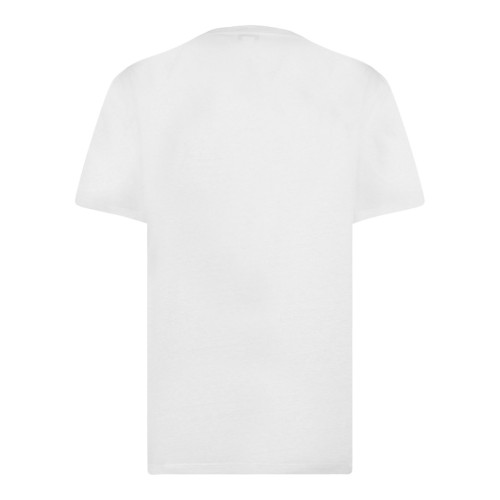 White Flocked Logo T-Shirt