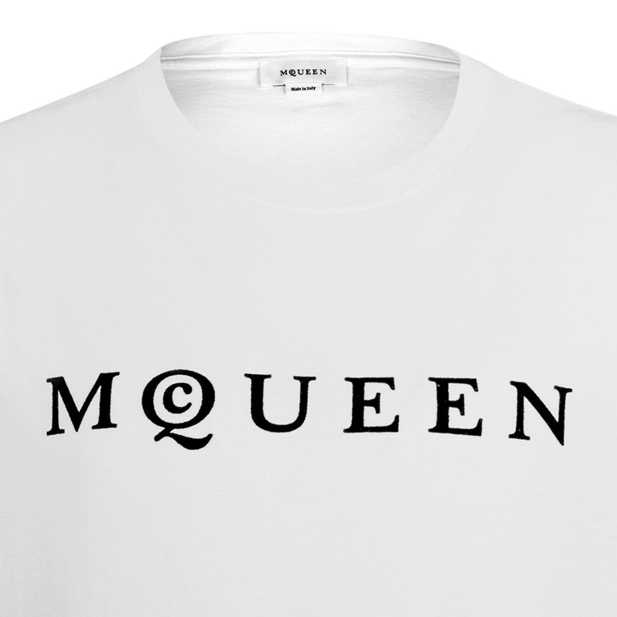 White Flocked Logo T-Shirt