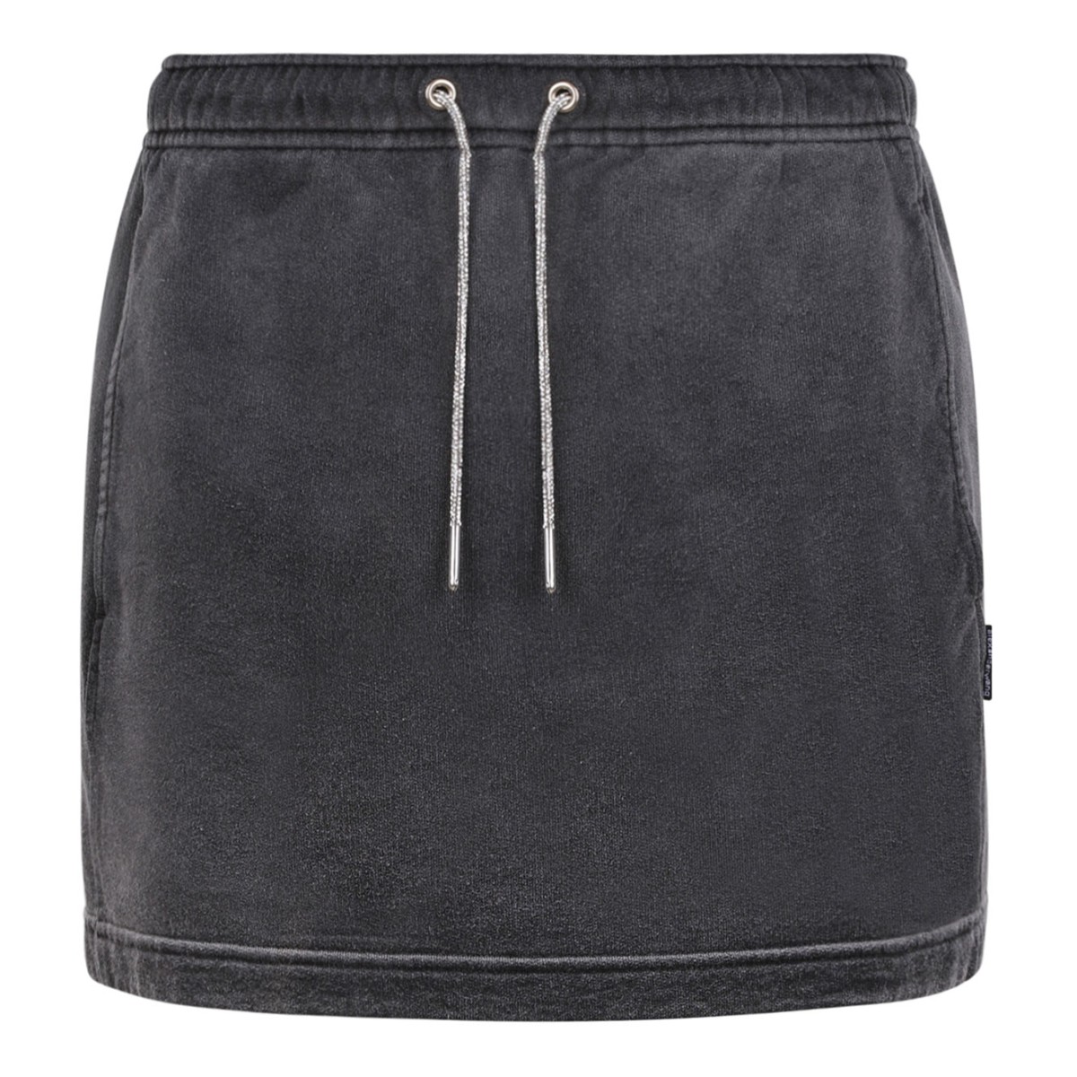 Washed Caviar Cotton Mini Skirt