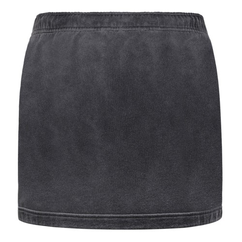 Washed Caviar Cotton Mini Skirt 2