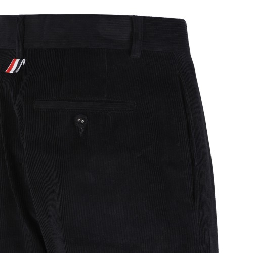 Black Corduroy Unconstructed Trousers