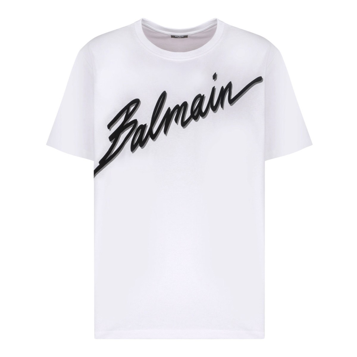 White Logo Print T-Shirt