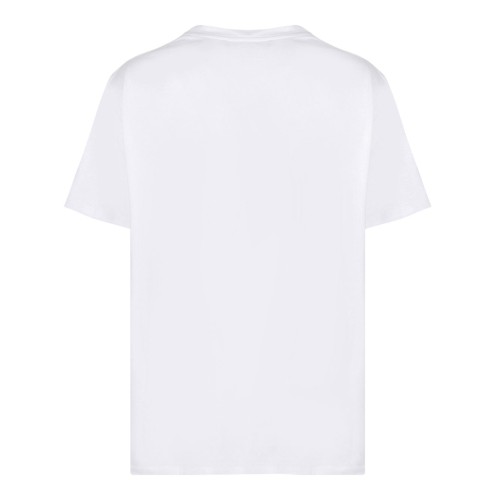 White Logo Print T-Shirt