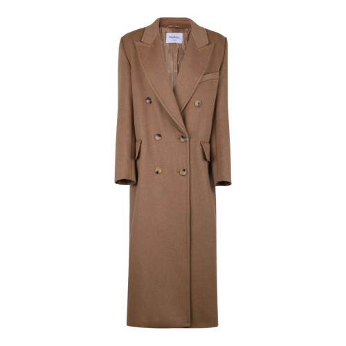 Camel Brown Double Breasted Coat
