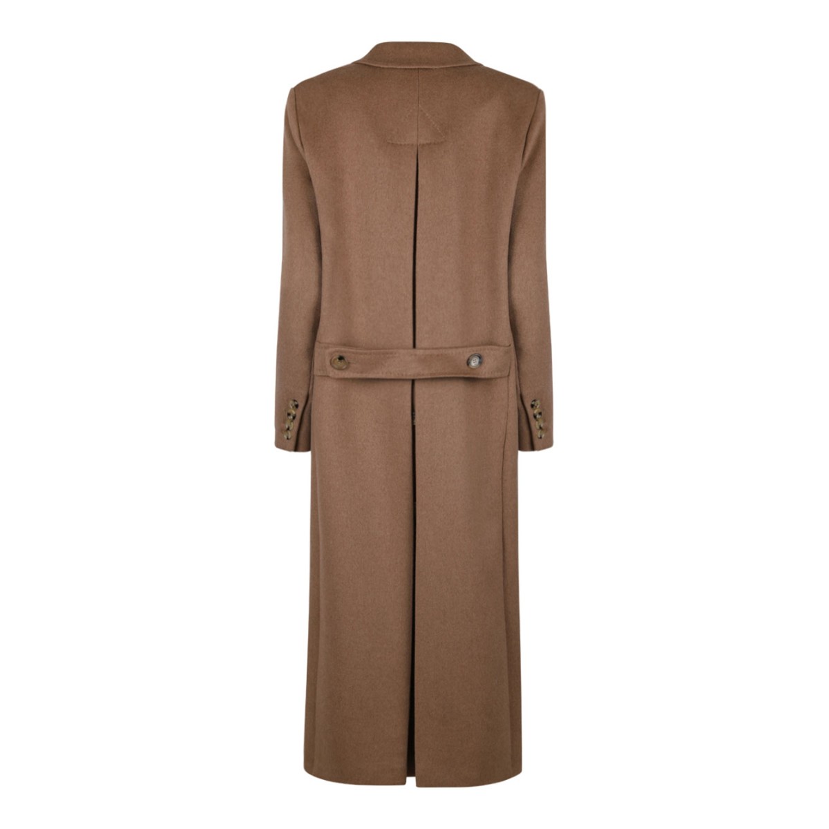 Camel Brown Double Breasted Coat