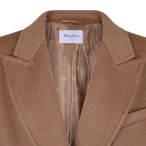 Camel Brown Double Breasted Coat