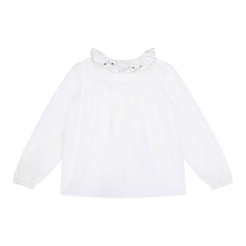 White Embroidered Shirt