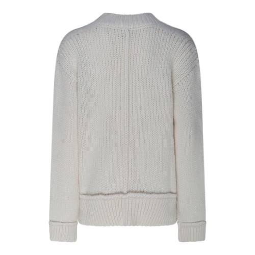 Tom Ford Chalk Alpaca V Neck Pullover Jumper