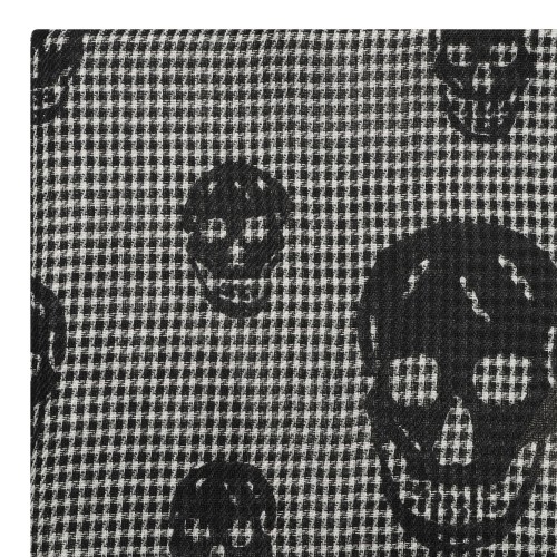 Grey Skull Print Scarf