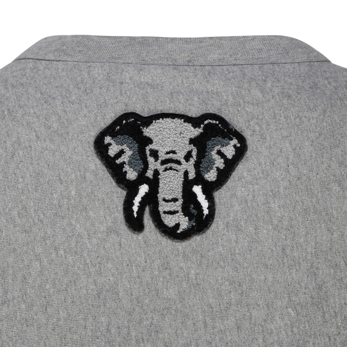 Pearl Grey Logo-Applique Sweatshirt