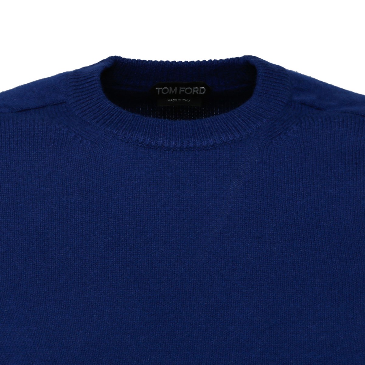 Dark Blue Cashmere Crewneck Jumper.