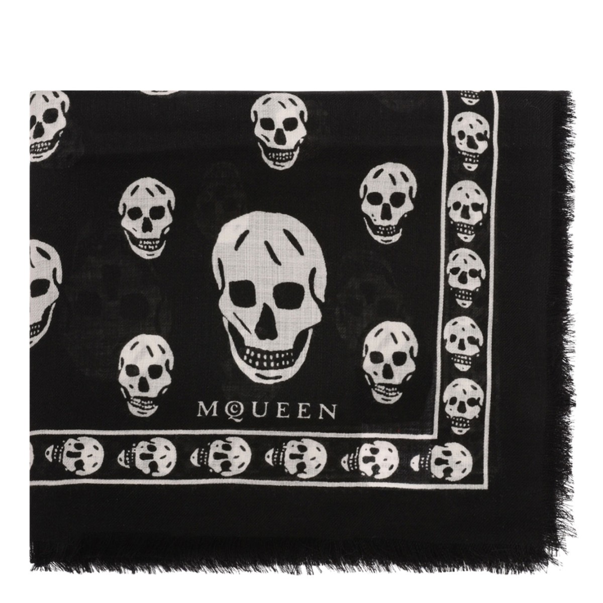 Black and White Classic Skull Scarf