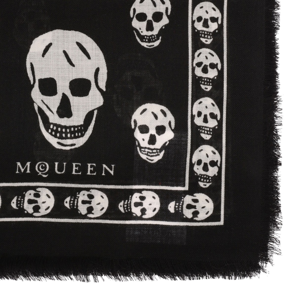 Black and White Classic Skull Scarf