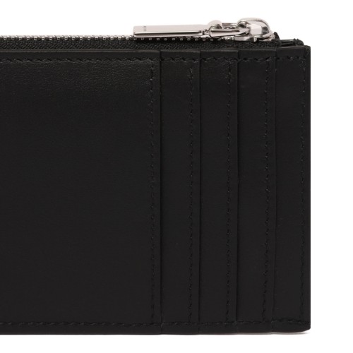 Black Zippered Leather Wallet