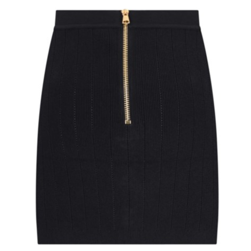 Black High Waist Miniskirt 2