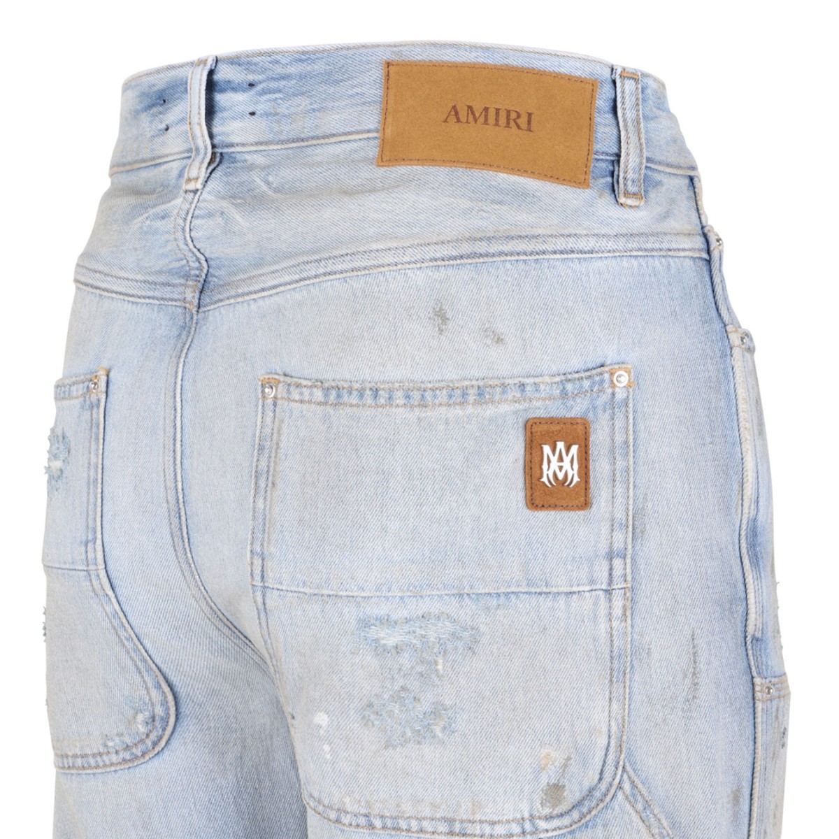 Blue Straight Leg Jeans