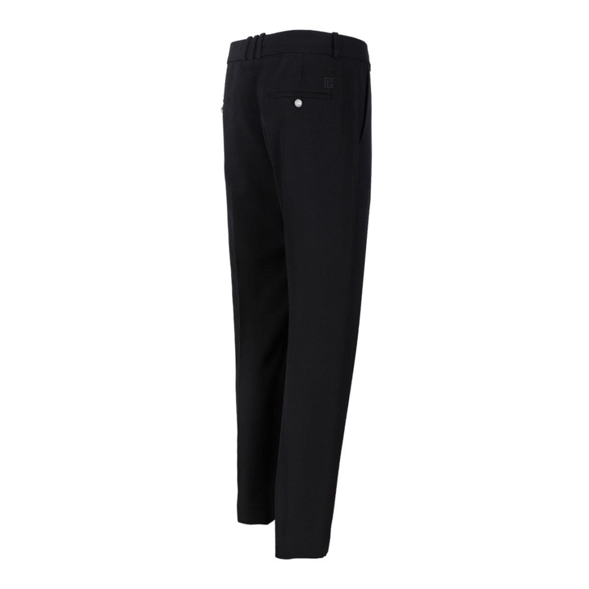 Black Straight Tailored Trousers
