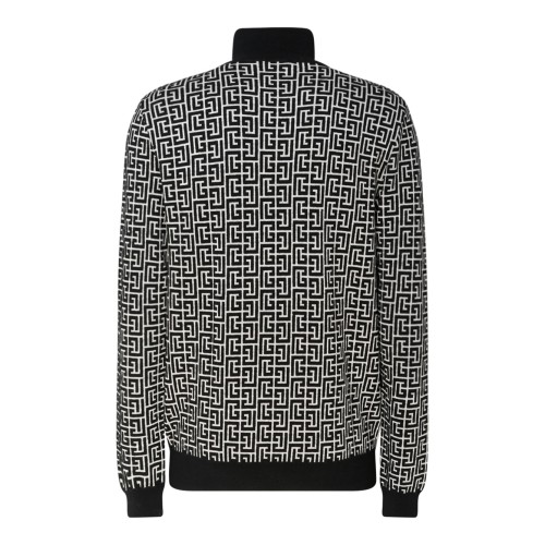 Navy Blue and Off White Monogram Print Jumper 2