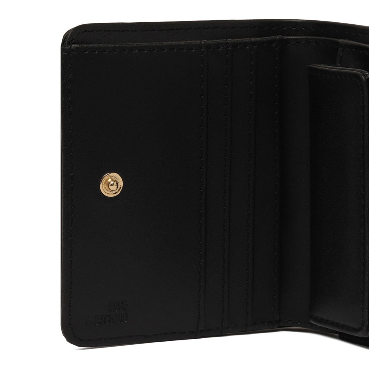 Black Logo Lettering Wallet