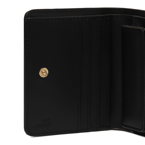 Black Logo Lettering Wallet