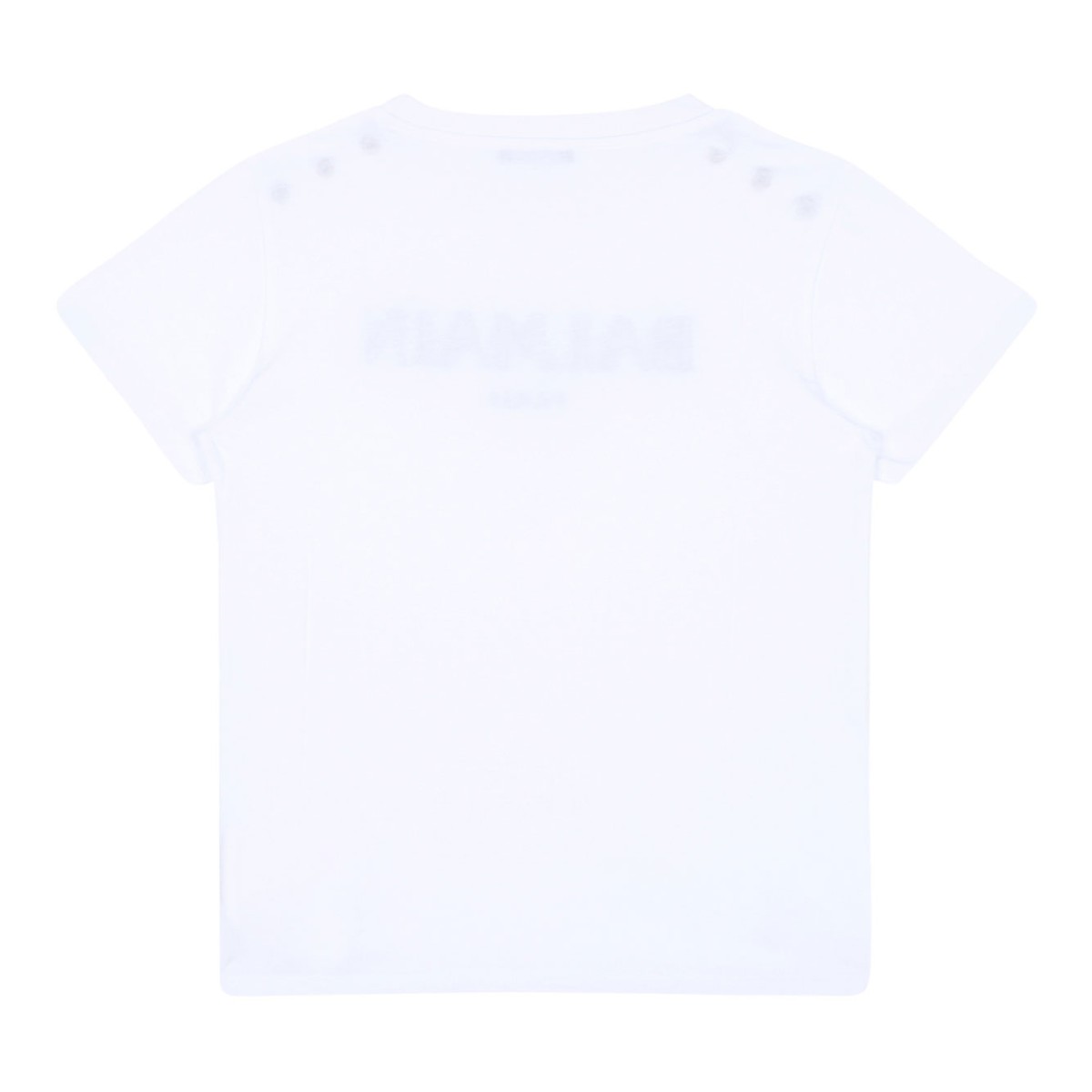 White Logo Embroidered T-Shirt