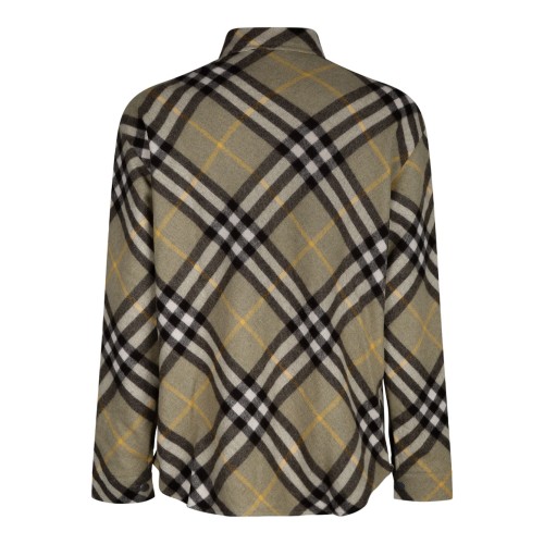 Sage Green, Dark Green and Yellow Checked Shirt Jacket 2