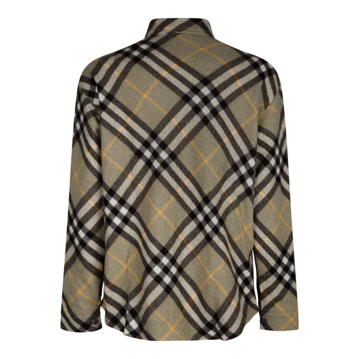 Sage Green, Dark Green and Yellow Checked Shirt Jacket