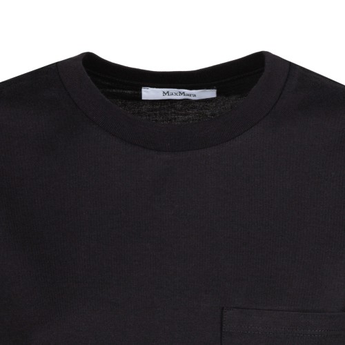 Black Logo Embroidered T-Shirt