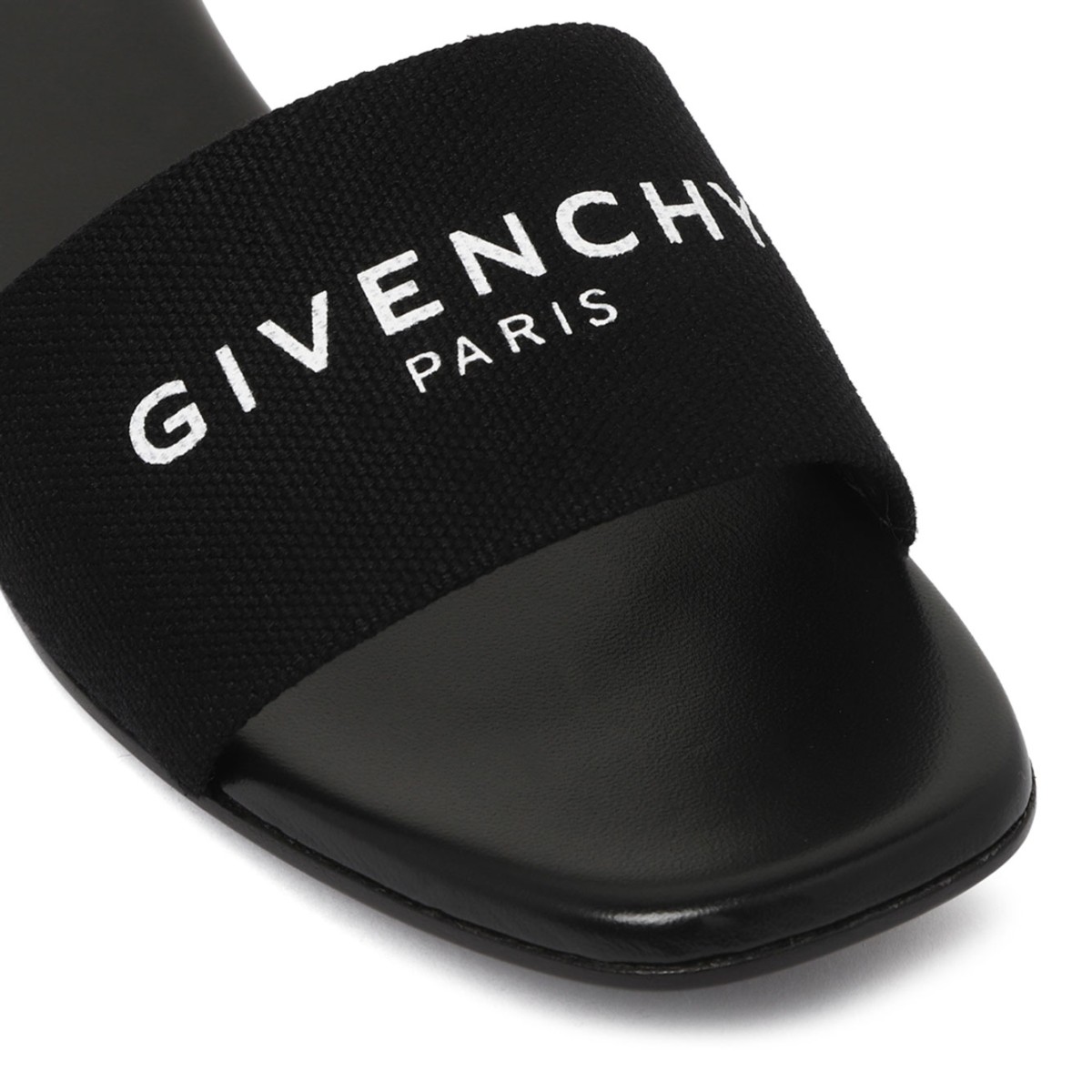 Black 4G Slide Sandals