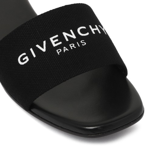 Black 4G Slide Sandals