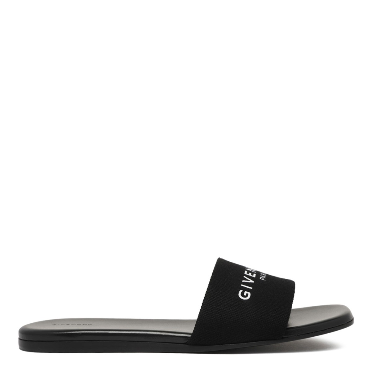 Black 4G Slide Sandals