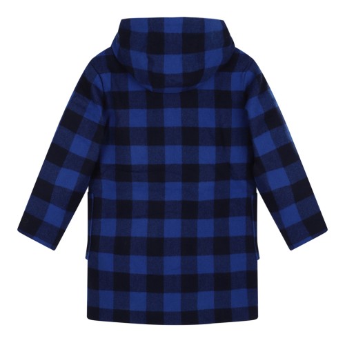 Boke Flower Check Pattern Coat 2