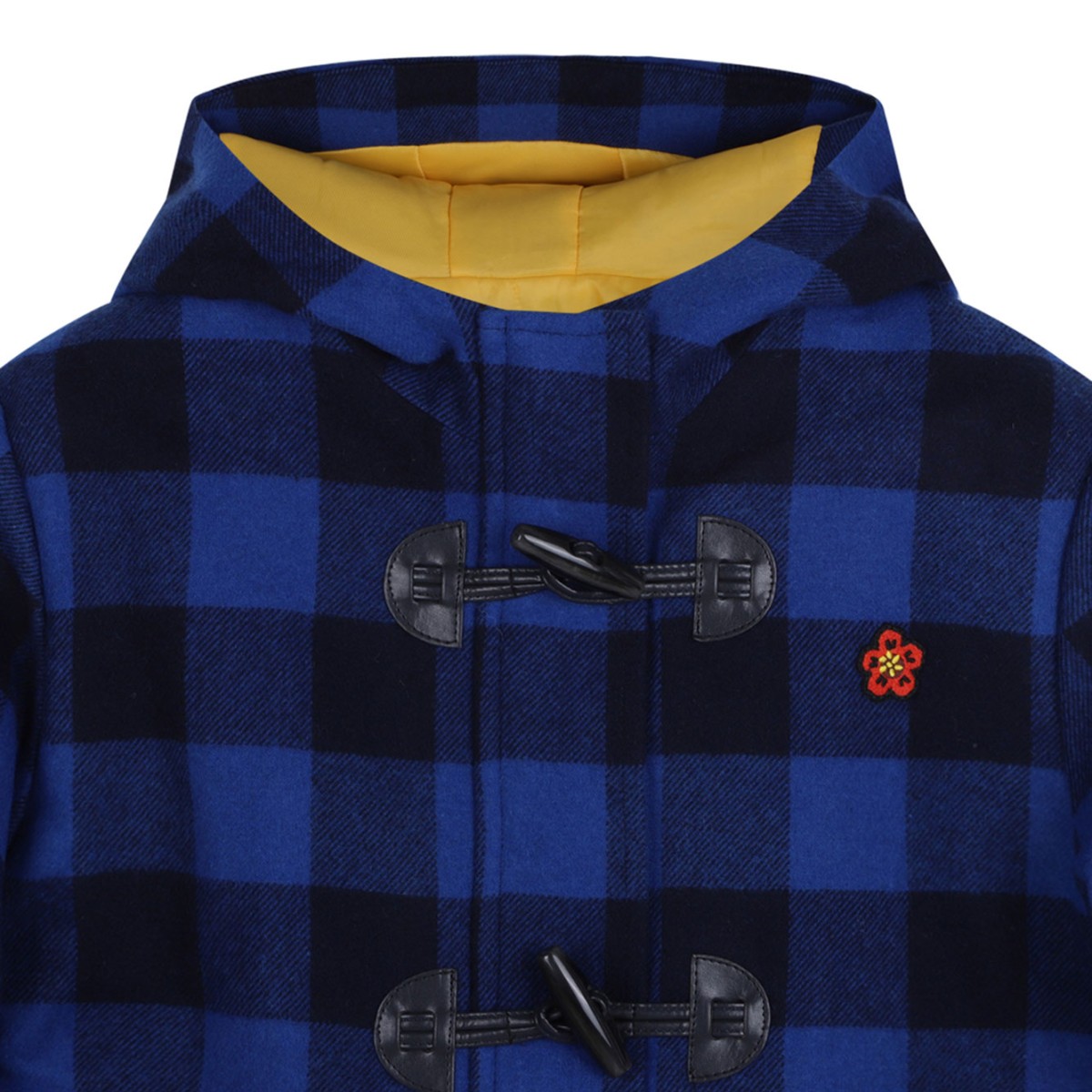 Boke Flower Check Pattern Coat