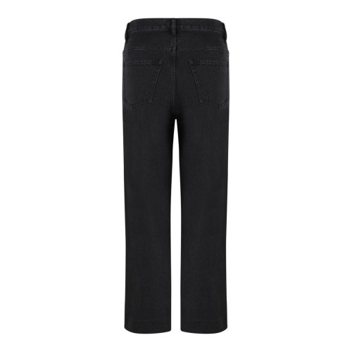 Black Mid-Rise Cropped Jeans 2