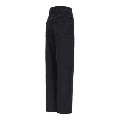 Black Mid-Rise Cropped Jeans