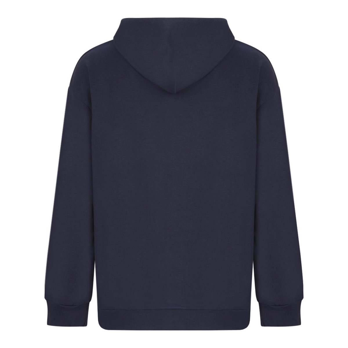 Navy Blue Milo Logo-Print Hoodie