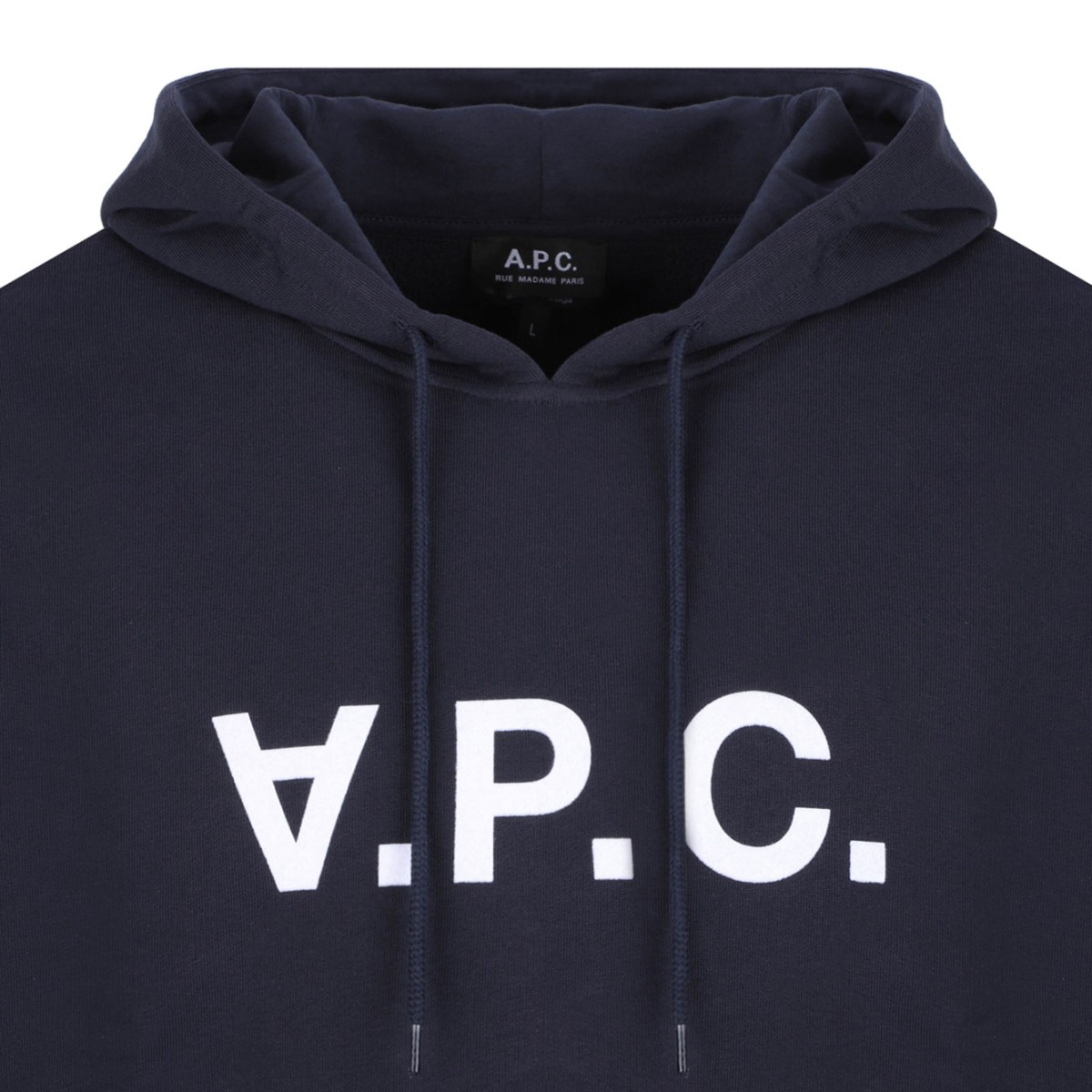 Navy Blue Milo Logo-Print Hoodie