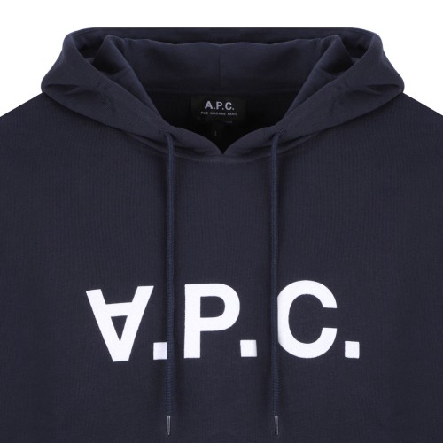 Navy Blue Milo Logo-Print Hoodie