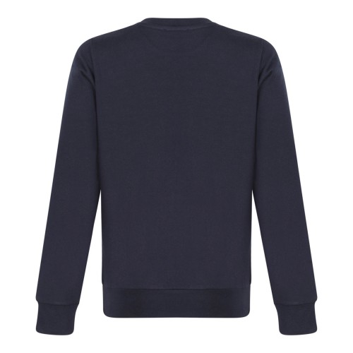 Navy Blue VPC Logo-Print Cotton Sweatshirt