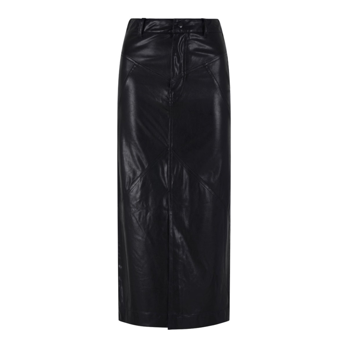 Black Breanne Midi Skirt
