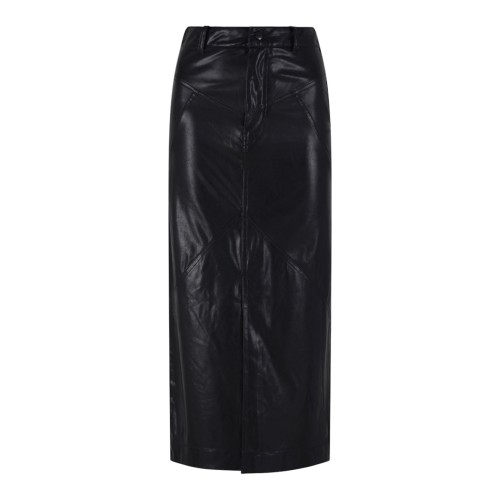 Black Breanne Midi Skirt