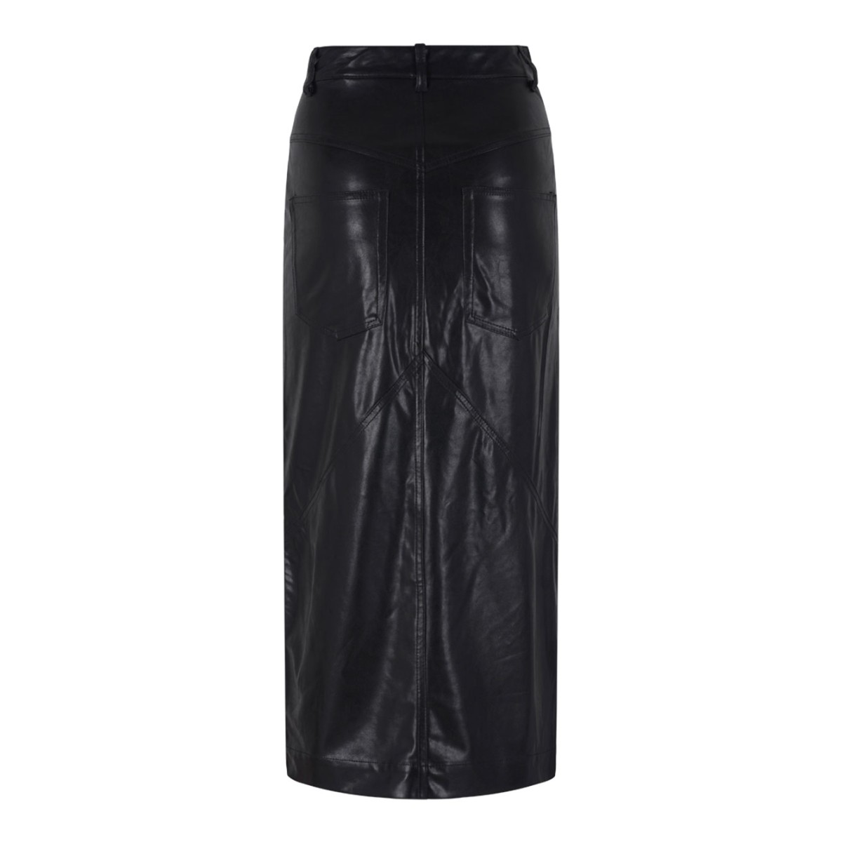 Black Breanne Midi Skirt