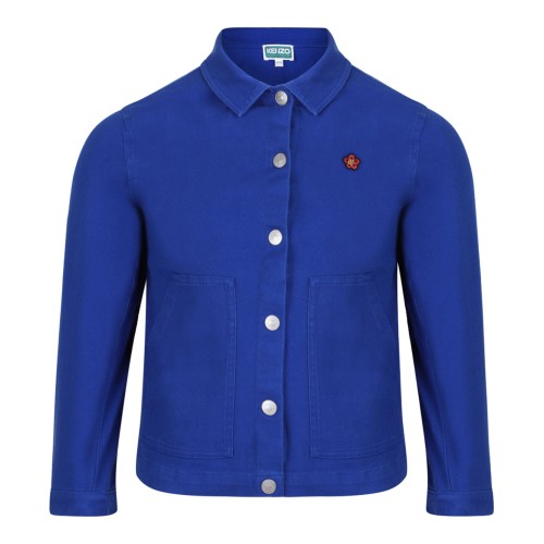Electric Blue Logo Embroidered Jacket