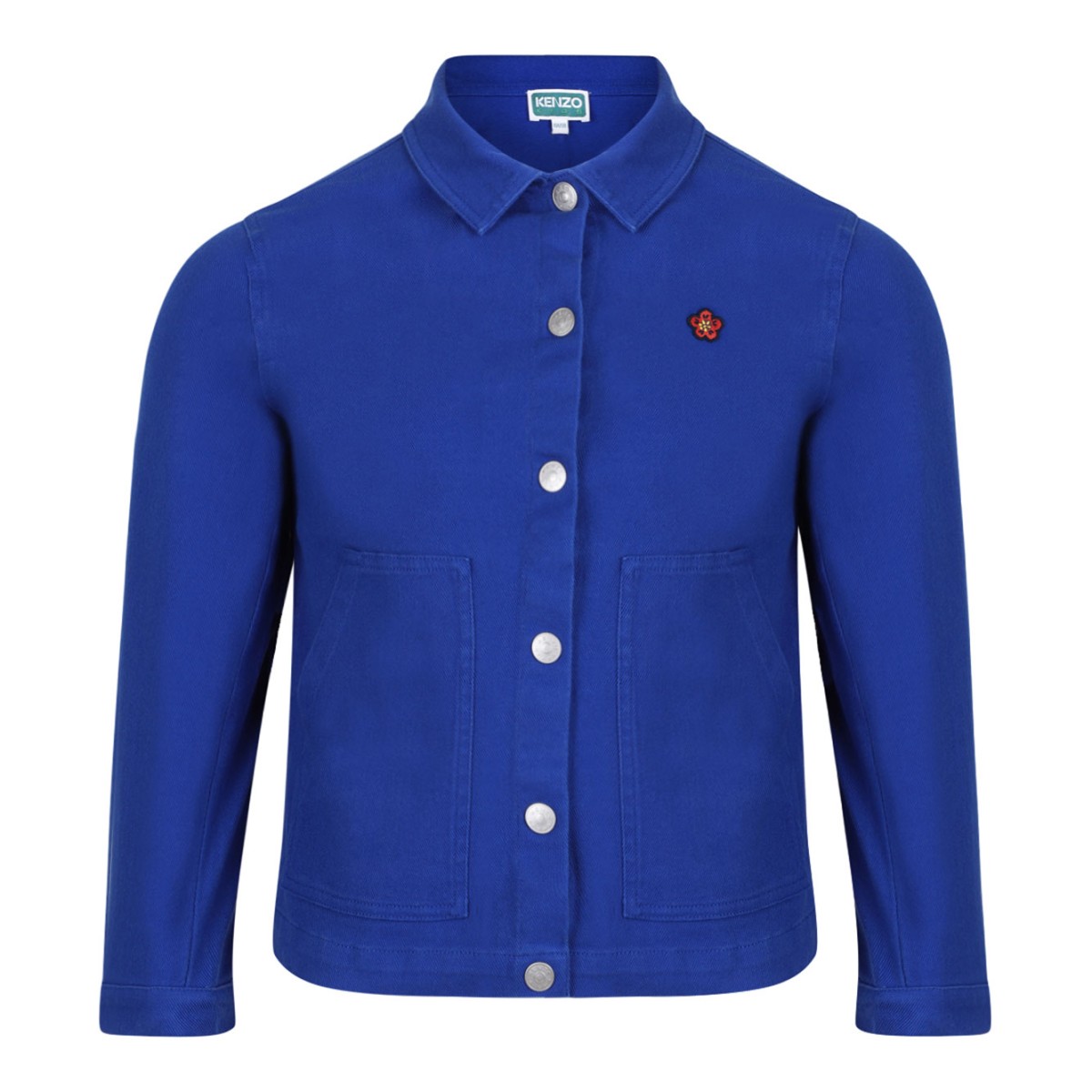 Electric Blue Logo Embroidered Jacket