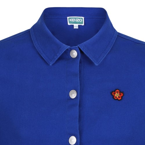 Electric Blue Logo Embroidered Jacket