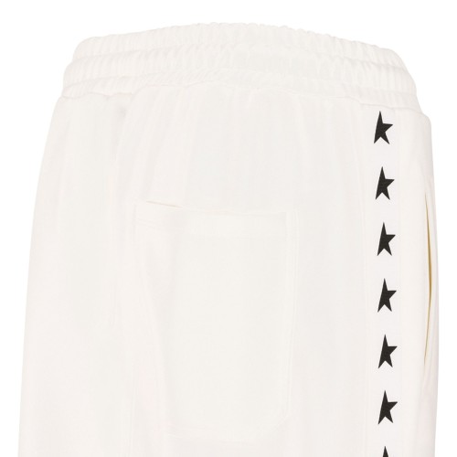 Ivory White Dorotea Star Track Pants